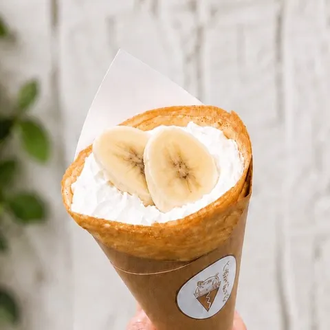 バナナクリームのミニクレープ
