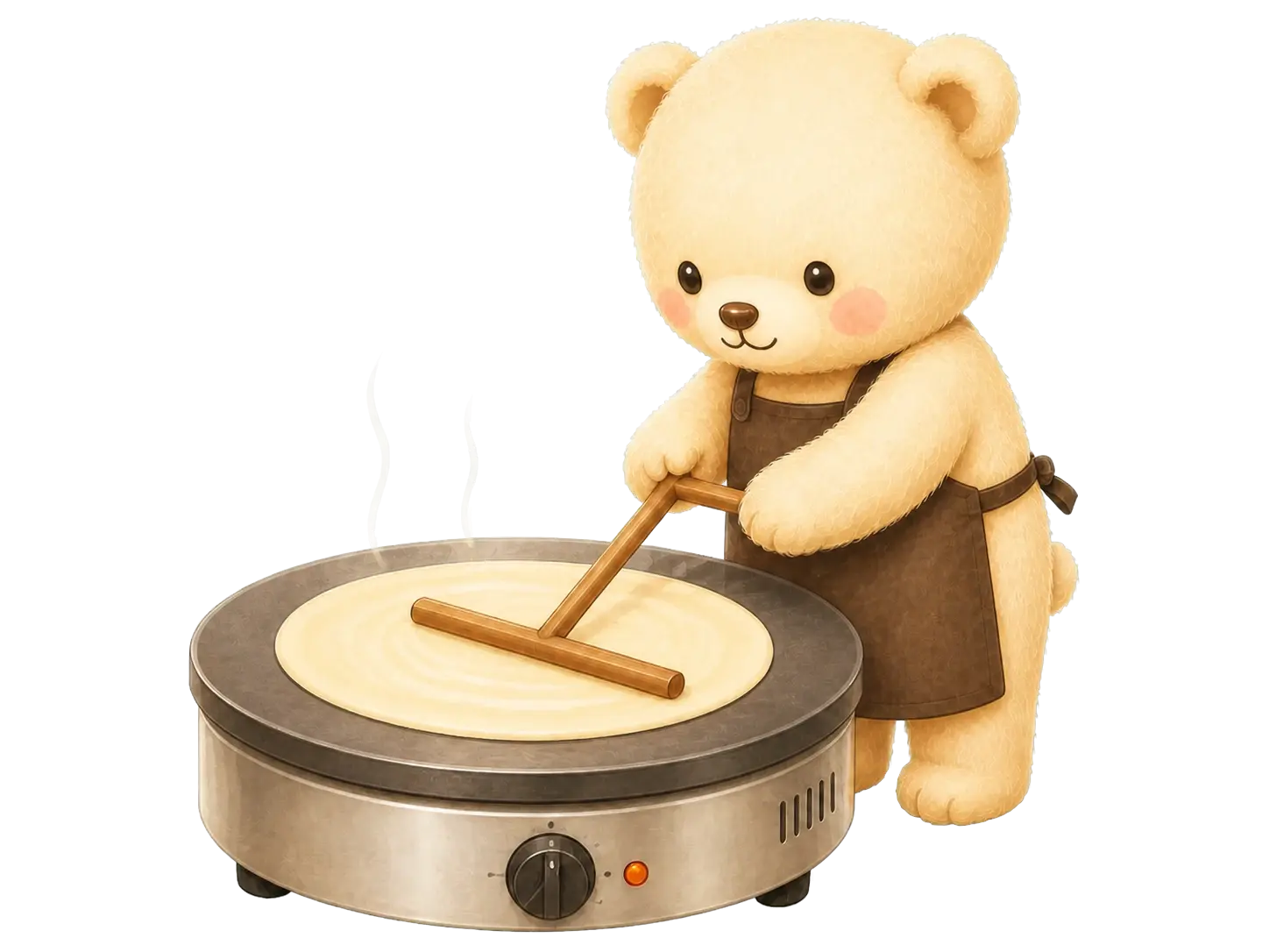クレープを焼くべあくれーぷのくま