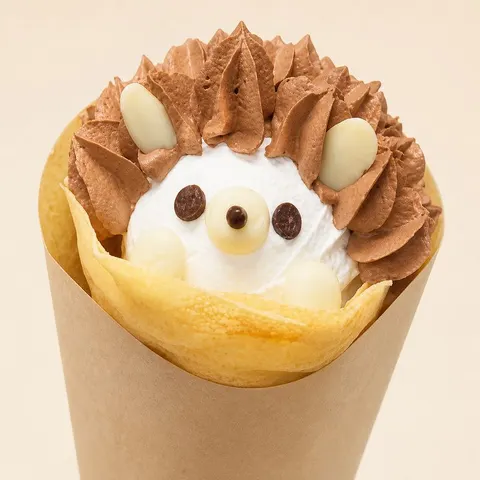 ハリネズミのホイップトッピング